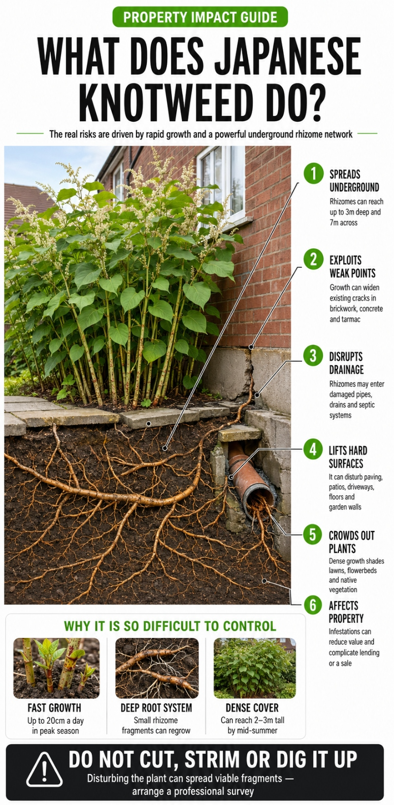 what does japanese knotweed do